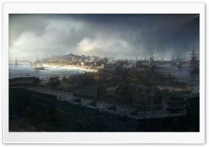 Assassin's Creed III Boston Ultra HD Wallpaper for 4K UHD Widescreen desktop, tablet & smartphone