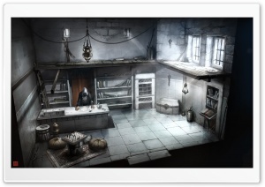 Assassins Creed Interior Building Concept Art Ultra HD Wallpaper for 4K UHD Widescreen desktop, tablet & smartphone