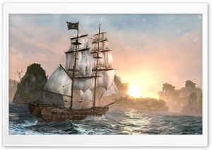 Assassin's Creed IV Black Flag Ship Ultra HD Wallpaper for 4K UHD Widescreen desktop, tablet & smartphone