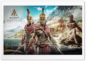 Assassins Creed Odyssey, Kassandra, Alexios Ultra HD Wallpaper for 4K UHD Widescreen desktop, tablet & smartphone