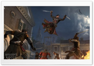Assassins Creed Rogue Jump to Kill Ultra HD Wallpaper for 4K UHD Widescreen desktop, tablet & smartphone