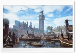 Assassins Creed Syndicate Environment Big Ben Ultra HD Wallpaper for 4K UHD Widescreen desktop, tablet & smartphone