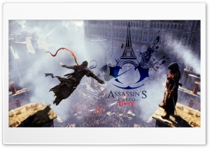 Assassins Creed Unity Game 4K UHD Wallpaper for Widescreen and UltraWide Desktop, UltraHD TV, Smartphone, Tablet