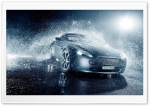 Aston Martin V8 Rain Ultra HD Wallpaper for 4K UHD Widescreen desktop, tablet & smartphone