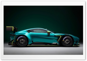 Aston Martin Vantage GT3, Racing, Sports Car, High Performance, Side View 4K UHD Wallpaper for Widescreen and UltraWide Desktop, UltraHD TV, Smartphone, Tablet