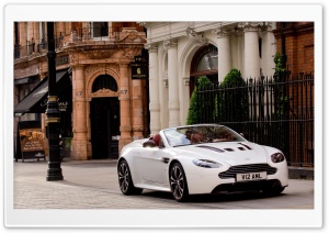 Aston Martin Vantage V12 On The Street Ultra HD Wallpaper for 4K UHD Widescreen Desktop, Lockscreen, Screensaver, TV, Tablet, Smartphone