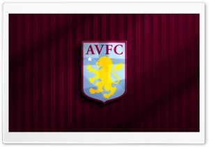 Aston Villa FC Logo 4K UHD Wallpaper for Widescreen and UltraWide Desktop, UltraHD TV, Smartphone, Tablet