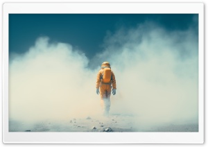 Astronaut, Mist, Mystery, Exploring, Cosmic Fog, Unknown, Dreamlike, Expedition 4K UHD Wallpaper for Widescreen and UltraWide Desktop, UltraHD TV, Laptop, Tablet, Smartphone