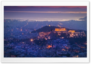 Athens by night Ultra HD Wallpaper for 4K UHD Widescreen desktop, tablet & smartphone