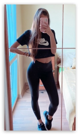 Athletic girl in leggings UltraHD Wallpaper for Mobile 9:16 ;