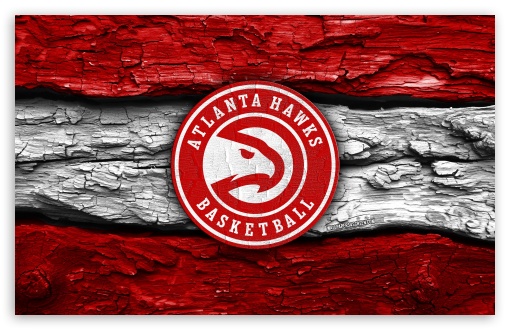 Atlanta Hawks Wooden Logo UltraHD Wallpaper for Widescreen 16:10 ;