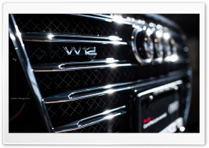 Audi A8 W12 Badge Ultra HD Wallpaper for 4K UHD Widescreen desktop, tablet & smartphone