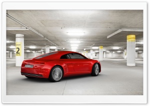 Audi E Tron Rear Side   Parking Garage Ultra HD Wallpaper for 4K UHD Widescreen desktop, tablet & smartphone