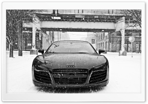 Audi R8 in Snow Ultra HD Wallpaper for 4K UHD Widescreen desktop, tablet & smartphone