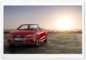 Audi S3 Cabriolet Ultra HD Wallpaper for 4K UHD Widescreen Desktop, Lockscreen, Screensaver, TV, Tablet, Smartphone