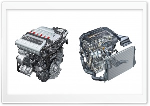 Audi V6 3.2 Engines 4K UHD Wallpaper for Widescreen and UltraWide Desktop, UltraHD TV, Smartphone, Tablet