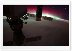 Aurora Australis, South Pacific, New Zealand - Nasa, International Space Station Ultra HD Wallpaper for 4K UHD Widescreen desktop, tablet & smartphone