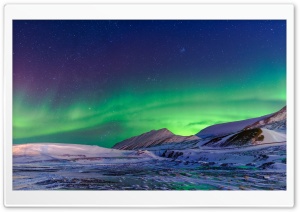 Aurora Borealis Winter Ultra HD Wallpaper for 4K UHD Widescreen desktop, tablet & smartphone