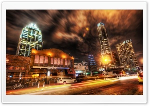 Austin At Night, HDR Ultra HD Wallpaper for 4K UHD Widescreen desktop, tablet & smartphone