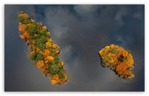 Autumn Islands UltraHD Wallpaper for UHD 16:9 ; HD 16:9 ; UltraWide 21:9 24:10 ; Widescreen 16:10 ; Mobile 9:16 ;