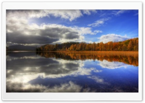 Autumn Lake Reflection Ultra HD Wallpaper for 4K UHD Widescreen desktop, tablet & smartphone