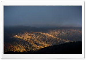 Autumn, Mountain Landscape, Cloudy Sky Ultra HD Wallpaper for 4K UHD Widescreen desktop, tablet & smartphone