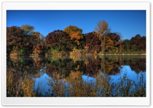 Autumn Pond, Eagan, Minnesota Ultra HD Wallpaper for 4K UHD Widescreen desktop, tablet & smartphone
