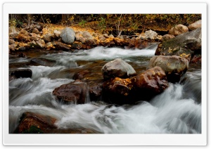 Autumn View Of Mountain Creek Ultra HD Wallpaper for 4K UHD Widescreen desktop, tablet & smartphone