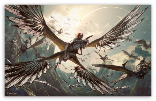 Avatar Fire and Ash, Varang on Nightwraith, Mangkwan clan UltraHD Wallpaper for UHD 16:9 ; HD 16:9 ; Widescreen 16:10 5:3 ;