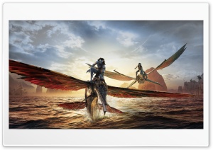 Avatar The Way of Water, Jake and Neytiri Ultra HD Wallpaper for 4K UHD Widescreen desktop, tablet & smartphone