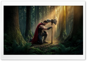 Avengers Doomsday 2026 Movie - Thor 4K UHD Wallpaper for Widescreen and UltraWide Desktop, UltraHD TV, Smartphone, Tablet