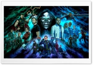 Avengers Doomsday Superhero Movie All Heroes and Cast 4K UHD Wallpaper for Widescreen and UltraWide Desktop, UltraHD TV, Smartphone, Tablet