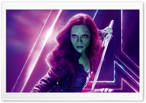 Avengers Infinity War 2018 Movie Gamora Ultra HD Wallpaper for 4K UHD Widescreen desktop, tablet & smartphone