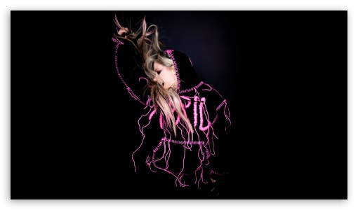 Avril Lavigne Black and Pink Outfit UltraHD Wallpaper for UHD 16:9 ; HD 16:9 ;