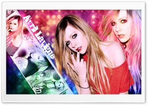 Avril Lavigne Colorful Background Ultra HD Wallpaper for 4K UHD Widescreen desktop, tablet & smartphone
