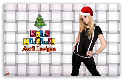 Avril Lavigne X'mas 002 UltraHD Wallpaper for Widescreen 16:10 ;