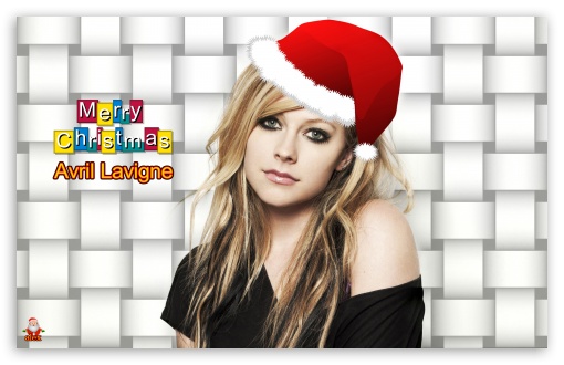 Avril Lavigne X'mas 007 UltraHD Wallpaper for Widescreen 16:10 ;