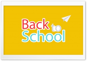 Back to School 2023 Yellow Background Ultra HD Wallpaper for 4K UHD Widescreen desktop, tablet & smartphone