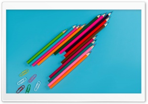 Back To School - Colored Pencils Ultra HD Wallpaper for 4K UHD Widescreen desktop, tablet & smartphone