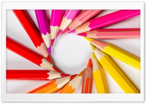 Back To School - Colored Pencils - Gradient Ultra HD Wallpaper for 4K UHD Widescreen desktop, tablet & smartphone