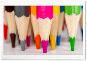Back To School - Colored Pencils Macro Ultra HD Wallpaper for 4K UHD Widescreen desktop, tablet & smartphone