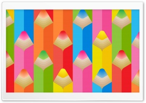 Back to School - Coloured Pencils Ultra HD Wallpaper for 4K UHD Widescreen desktop, tablet & smartphone