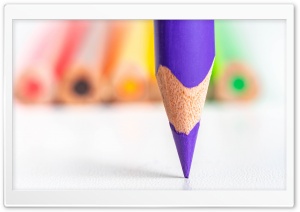Back To School - Purple Pencil Ultra HD Wallpaper for 4K UHD Widescreen desktop, tablet & smartphone
