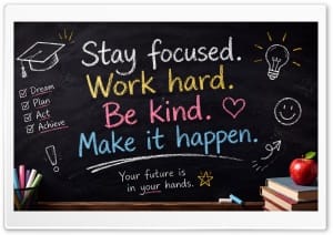 Back to School - Your Future is in Your Hands 4K UHD Wallpaper for Widescreen and UltraWide Desktop, UltraHD TV, Smartphone, Tablet
