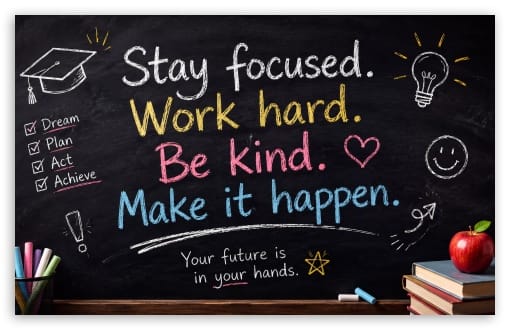 Back to School - Your Future is in Your Hands UltraHD Wallpaper for UHD 16:9 ; HD 16:9 ; UltraWide 21:9 24:10 ; Widescreen 16:10 ; Tablet 1:1 ;