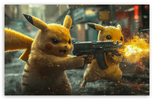 BadAss Pikachu UltraHD Wallpaper for UHD 16:9 2160p 1440p 1080p 900p 720p ; 8K UHD TV 16:9 Ultra High Definition 2160p 1440p 1080p 900p 720p ; UltraWide 21:9 24:10 ; Widescreen 16:10 5:3 WHXGA WQXGA WUXGA WXGA WGA ; Fullscreen 3:2 DVGA HVGA HQVGA ( Apple PowerBook G4 iPhone 4 3G 3GS iPod Touch ) ; Tablet 1:1 ;