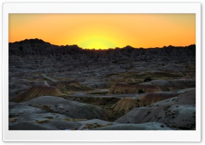 Badlands National Park Sunset, South Dakota Ultra HD Wallpaper for 4K UHD Widescreen desktop, tablet & smartphone