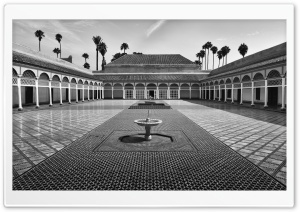 Bahia Palace Courtyard, Marrakesh, Morocco Ultra HD Wallpaper for 4K UHD Widescreen desktop, tablet & smartphone