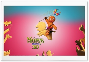 Bake No Prisoners, Gingerbread Man, Shrek Forever After Ultra HD Wallpaper for 4K UHD Widescreen desktop, tablet & smartphone