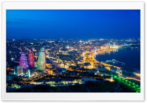 Baku Panorama Ultra HD Wallpaper for 4K UHD Widescreen desktop, tablet & smartphone